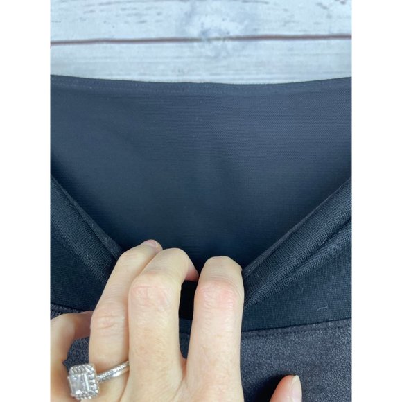 SPANX Assets Faux Leather Front Leggings Black Medium - Picture 3 of 5